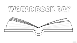 World Book Day Drawing Background