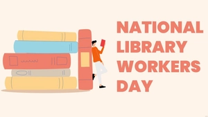 High Resolution National Library Workers Day Background