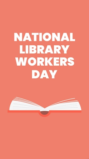 National Library Workers Day iPhone Background