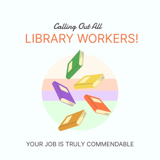 National Library Workers Day Whatsapp Post