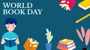 World Book Day Cartoon Background