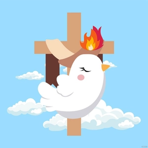 Pentecost Cartoon Vector