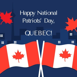 National Patriots' Day Greeting Card Vector