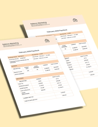 Paycheck Template