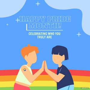 Pride Month Greeting Card Vector
