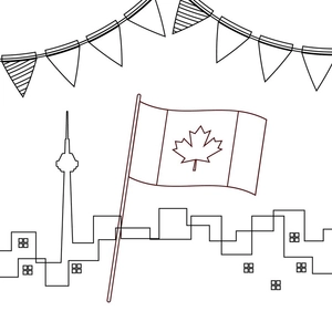 National Patriots' Day Drawing Vector