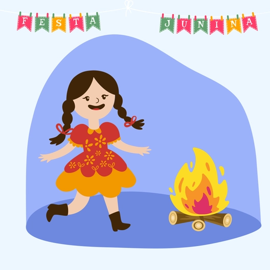 Festa Junina Cartoon Vector