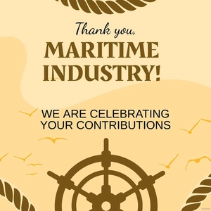 National Maritime Day Whatsapp Post
