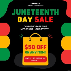 Juneteenth Poster Vector