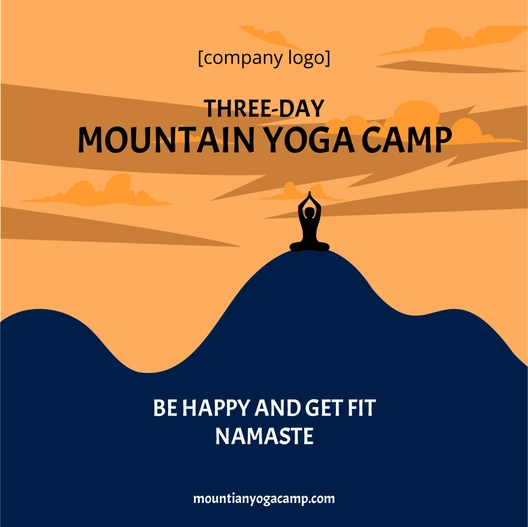 International Yoga Day Flyer Vector