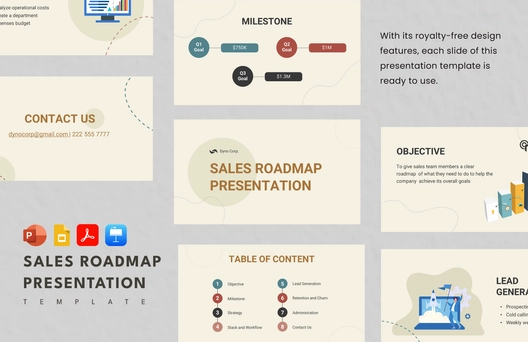 Sales Roadmap Presentation Template