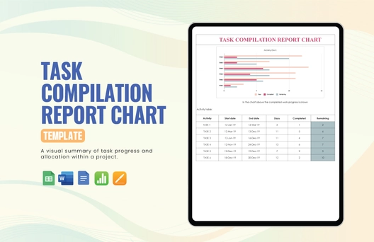 Task Compilation Report Chart Template Task Compilation Report Chart Template