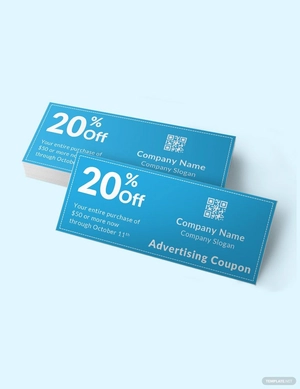 Blank Advertising Coupon Template