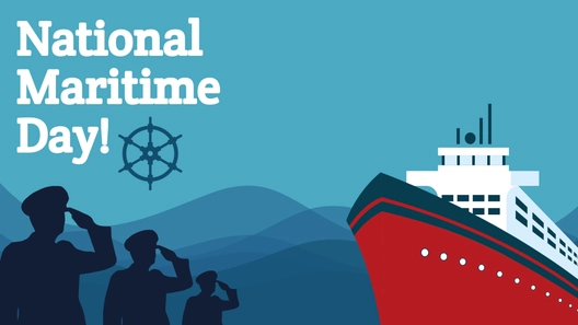 High Resolution National Maritime Day Background