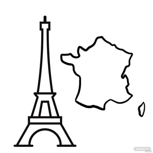 Bastille Day Drawing Vector