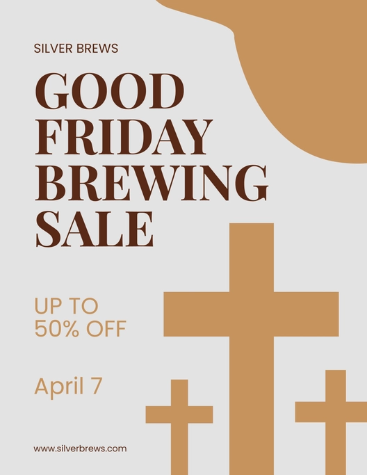 Good Friday Advertising Flyer