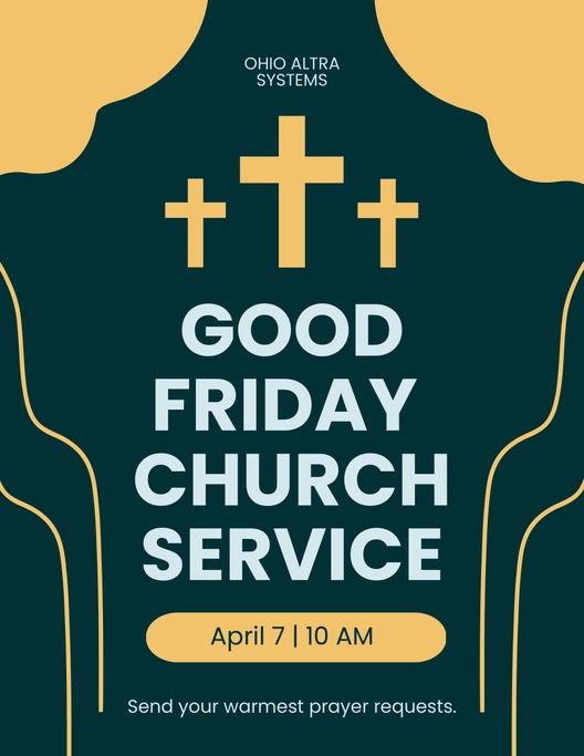 Blank Good Friday Flyer