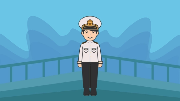National Maritime Day Cartoon Background