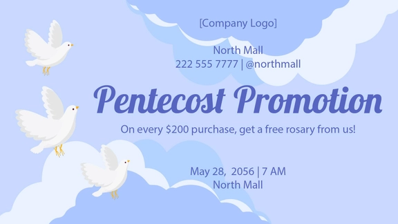 Pentecost Flyer Background