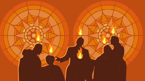 Pentecost Vector Background