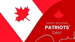 Happy National Patriots' Day Background