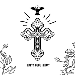 Happy Good Friday Drawing