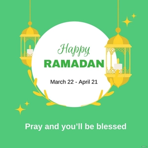 Free Ramadan Whatsapp post