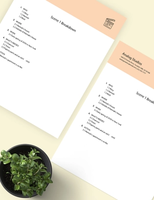 Scene Breakdown Template