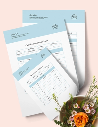 Envelope Breakdown Template