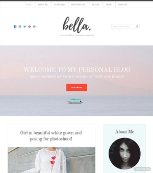 Personal Blog HTML5/CSS3 Website Template
