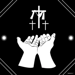 Black And White Good Friday Clipart