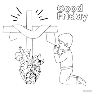 Kids Good Friday Drawing