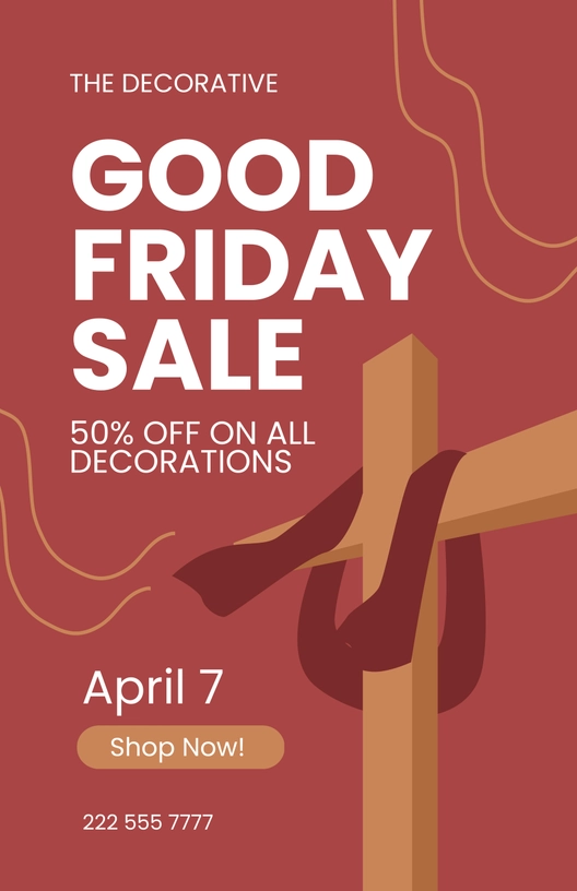 Good Friday Advertisement Poster