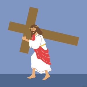 Good Friday Cartoon Vector