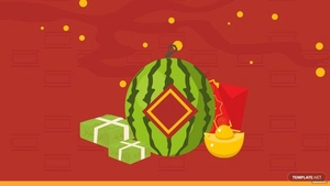 High Resolution Tet New Year Background