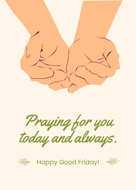 Happy Good Friday Greeting Card