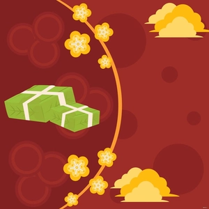 Tet New Year Illustration