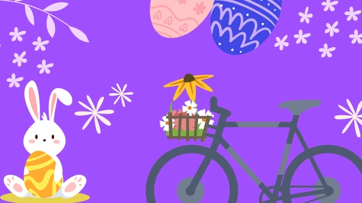 Easter Cartoon Background