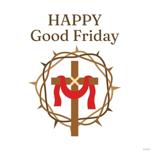 Happy Good Friday Illustration