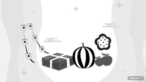 Tet New Year Drawing Background