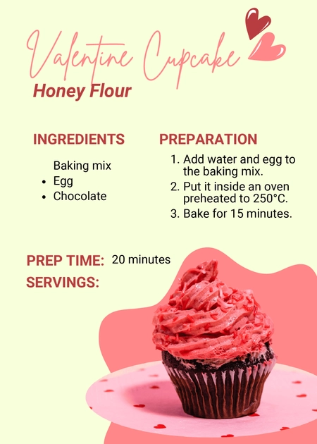 Valentine's Day Recipe Template