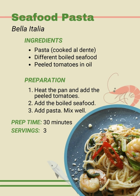 Valentine's Day Recipe Book Template