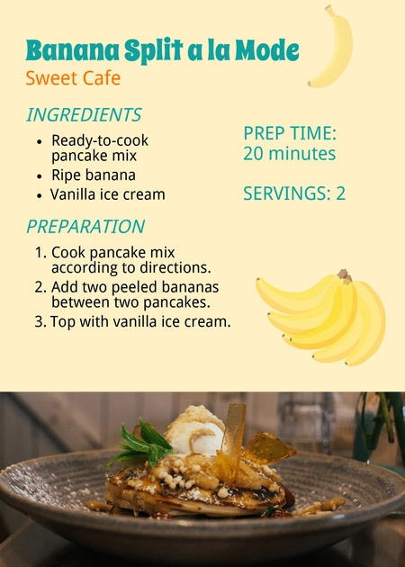 Valentine's Day Recipe Card Template