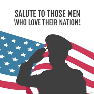 Patriots' Day Message Vector