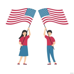 Patriots' Day Cartoon Vector