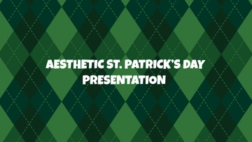 Free Aesthetic St. Patrick's Day Presentation Template to Edit Online