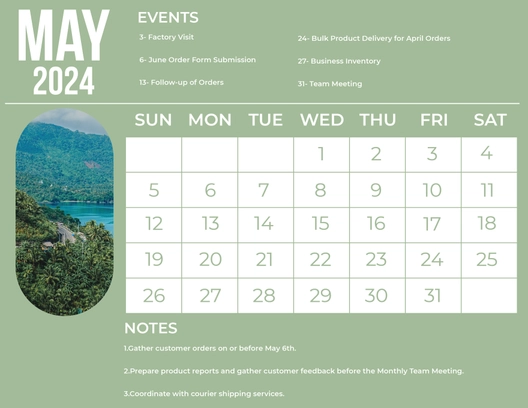 May 2024 Photo Calendar
