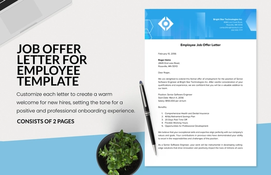Job Offer Letter for Employee Template