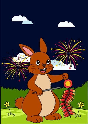 Chinese New Year Color Drawing