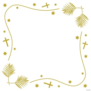 Good Friday Border Vector
